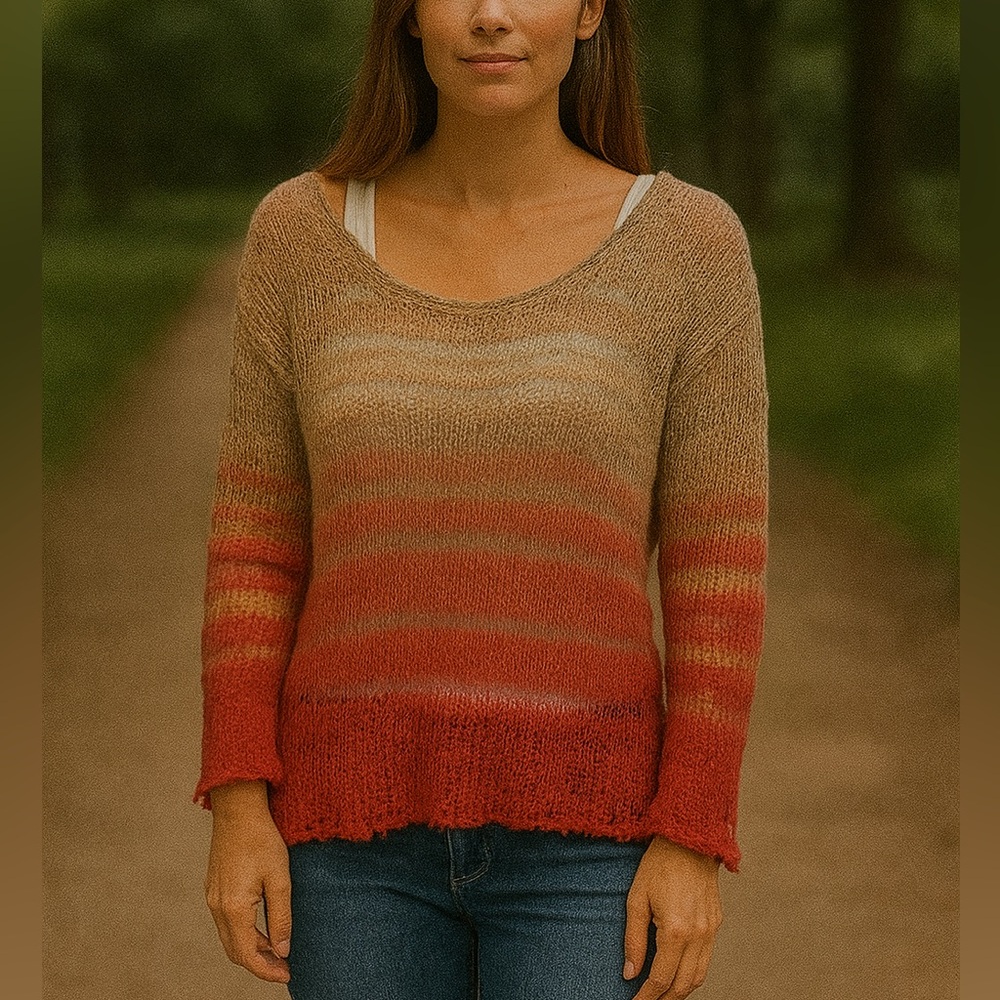 VENUS KNIT MESH SWEATER SIZE M